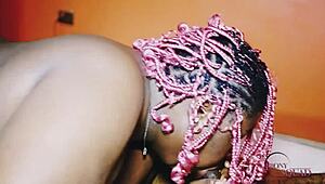 ebony girlfriend sucking black cock?