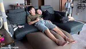 asian coed squirts from intense fingering in amateur clip