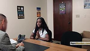 Perverted principal ruins step mom's relationship in office reality