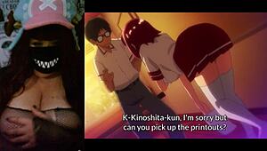 Redhead Girl With Big Tits Fucks In School Cosplay.