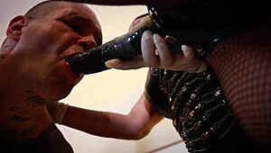 Femdom pegging gangbang with strapon