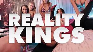 Destiny Cruz's perfect ass dances on Ricky Johnson's dick, then gets cum covered in reality kings interview