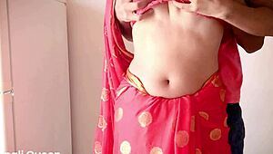 Nepali Couple FUCKING In Sari At Home!