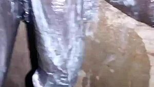 Bigblackie Shaving Big Black Cock For Cash