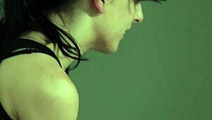 Lezdom Mistress Ties Submissive Dyke to Bed for Rough Play