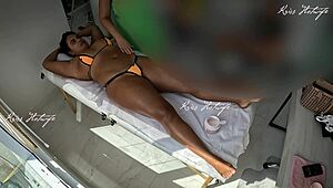 feeling that massage with bikini stuffed in my pussy