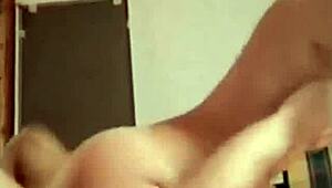 Watch the man jerk off while his woman watches.