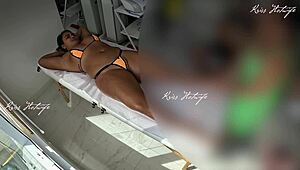 feeling that massage with bikini stuffed in my pussy