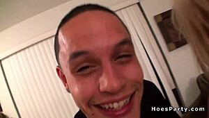 sorority party turns into group fucking with blowjobs and monster cocks