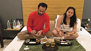 stepdaughter rides dad