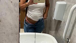 Masturbated in Public Mall Bathroom