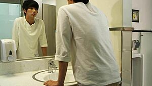 intense korean asian teacher instructs student in love lesson 2013.