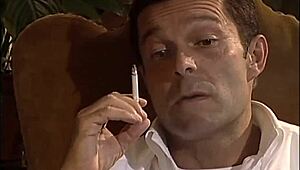 subtle tease as aunt delivers a gentle oral performance with wet european flair