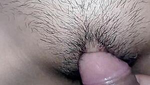 Eating out my stepdaughter's soft pussy until I cum inside