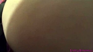 Chubby BBW girlfriend farts from big fat ass in fetish.