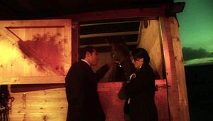 Jodie James takes stiff dick in the barn