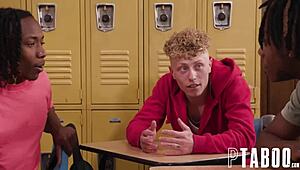 Teacher and Delinquents Cum All Over Haley Spades in Detention Chaos