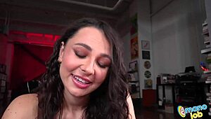 Cunning Liz Jordan Sneaks In To Seduce And Handjob Her Boyfriends Dad With Facial Finish.