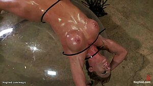 Wrestler Anal Fucks Bound Milf Hard!