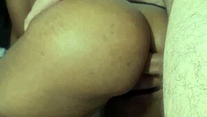 Huge ass stepdaughter gets anal broken