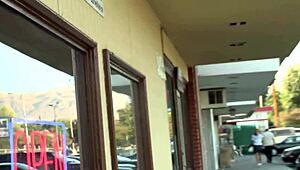 step mom uses big tits to get dick at work