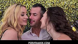 Stepdad Brock Cooper saves New Year's Eve with Liz Jordan and Jazmin Luv