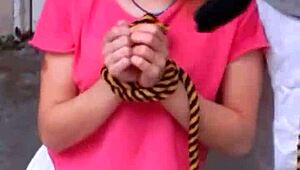 Bonneyuwu Forced to Have Sex Tied Up in Bed!