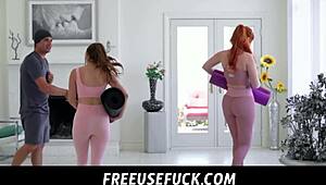 freeusefuck - teen 18+s have a yoga session with the renowned yogi nathan bronson - penelope kay lauren phillips