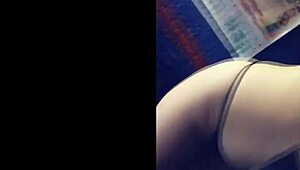 Teen with sexy vagina shows big round hot tits