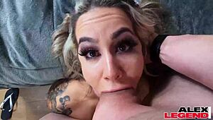 Round tits babe misty meanor working sweat with big dick