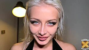 joy la belle blonde plays with two men