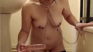 Slave Trained with Dildos in Intense Session!