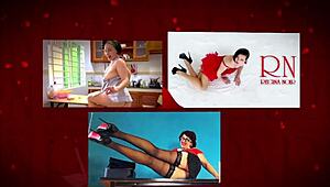 regina noir does yoga in office