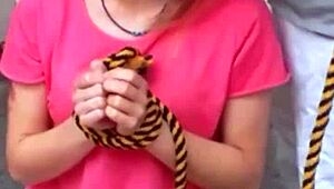 Bonneyuwu Forced to Have Sex Tied Up in Bed!