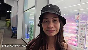 Meet Ex-Girlfriend At Market, Pay Bill For Sex With Her Curvy Ass Doggy.