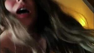 Creampie a nine-month pregnant hot girl passionately.