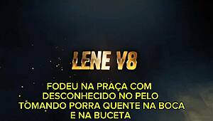 milf lene gives her pussy to strangers in public outdoor square, taking big cock creampie from black guy until every drop fills her 😈🍆💦