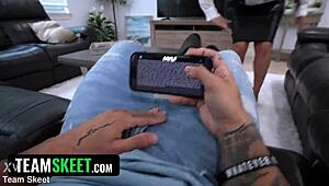 Macocha uczy creampie lekcje z wytryskiem w cipce