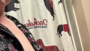 hot kim, you're looking so mature with those natural tits – a milf moment