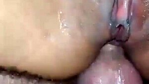 Girlfriend Bends Over for First Anal.