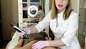 Russian beauty shaves before hard fuck