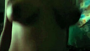 Big Natural Tits Riding Cowgirl While Moaning To Avoid Neighbor Hearing