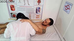 nurse makes me have a very hard erecshun.