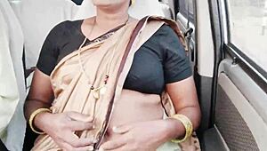 I fuck the Indian call girl in the car with dirty talk