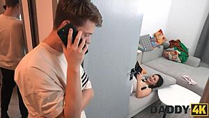 daddy4k amelia ost cheats on bf with uncle on couch