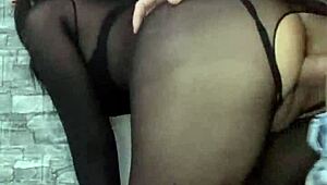 Dominating friend in pantyhose and heels for creampie 😈