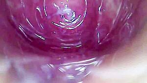 camera explores my juicy pussy until climax