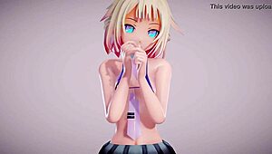 mmd r18 apple pie in micro bikini and skirt