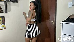 se vestiu de putinha pra levar porra na boca - roleplay - joi