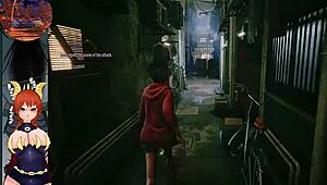 Uncensored Slitterhead game features sexy asian with big tits and ass!